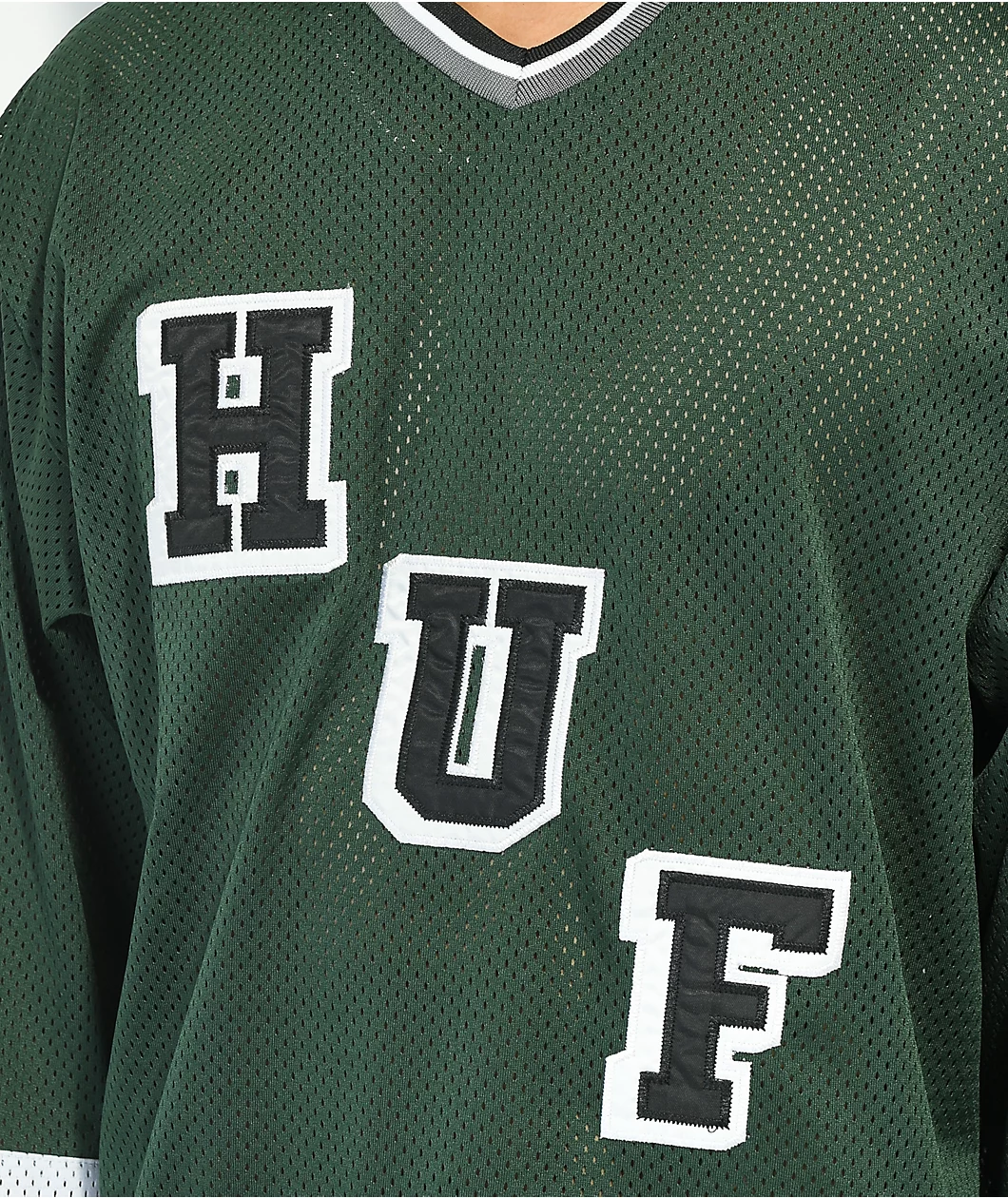 HUF Star Green & White Hockey Jersey - Image 3