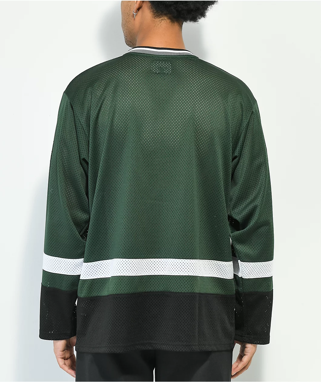 HUF Star Green & White Hockey Jersey - Image 6