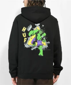 HUF X Hulk TT Black Hoodie