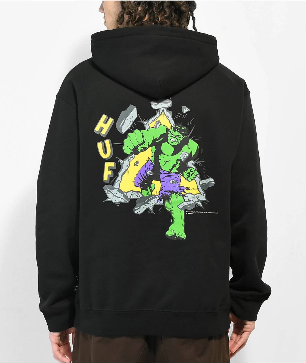 HUF X Hulk TT Black Hoodie