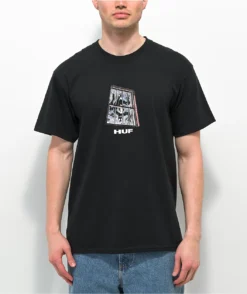 HUF X Marvel Black Suit Spider-Man Black T-Shirt