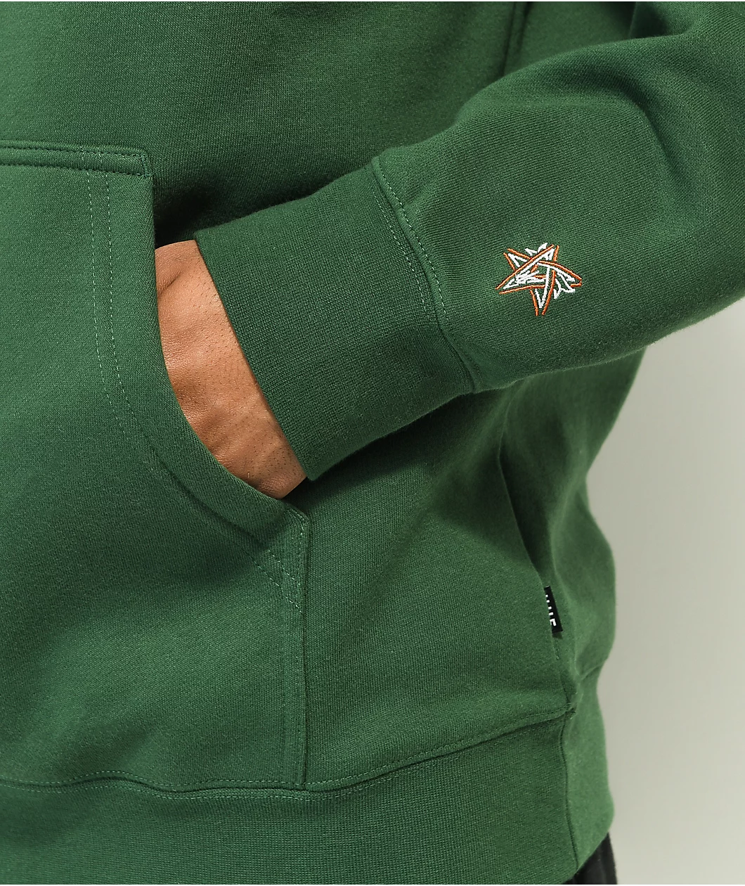HUF X THRASHER Bayview Forest Green Hoodie - Image 5