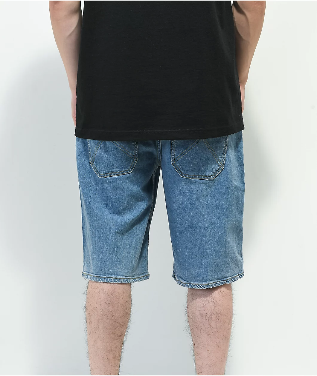Homeboy Moon X-Tra Baggy Blue Denim Shorts - Image 3