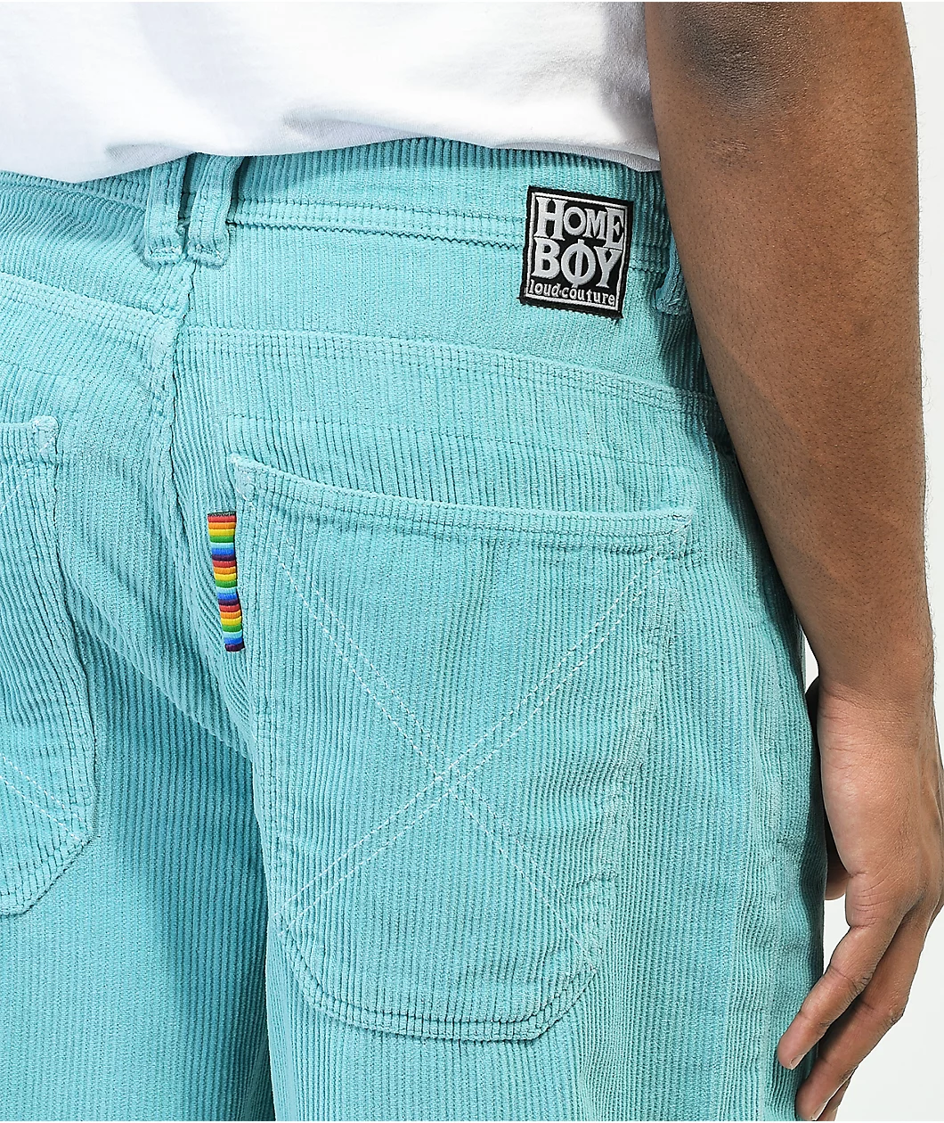Homeboy X-tra Monster Blue Corduroy Pants - Image 5