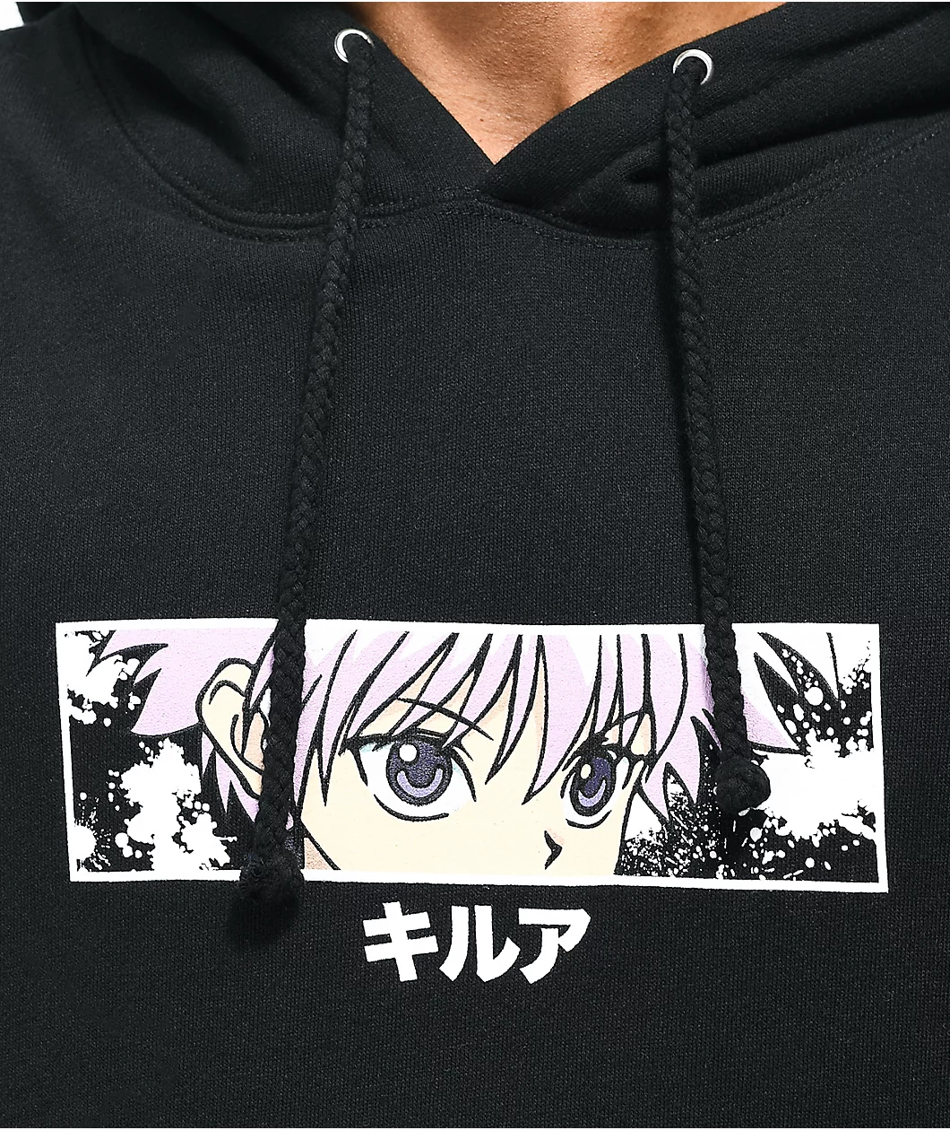 Hypland X Hunter X Hunter Killua Eye Black Hoodie - Image 3