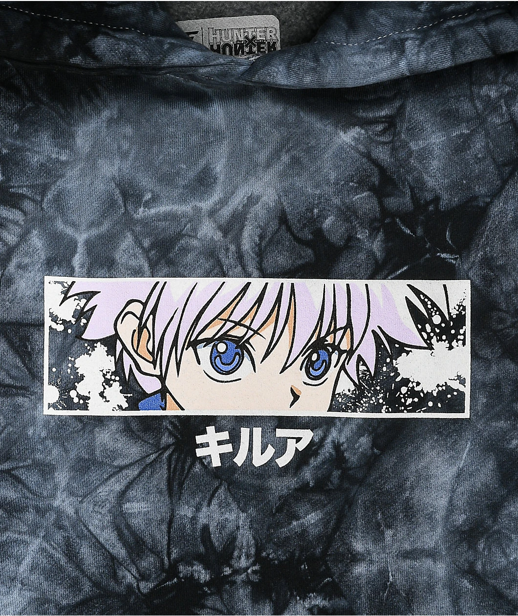Hypland X Hunter X Hunter Killua Eye Black Tie Dye Hoodie - Image 4
