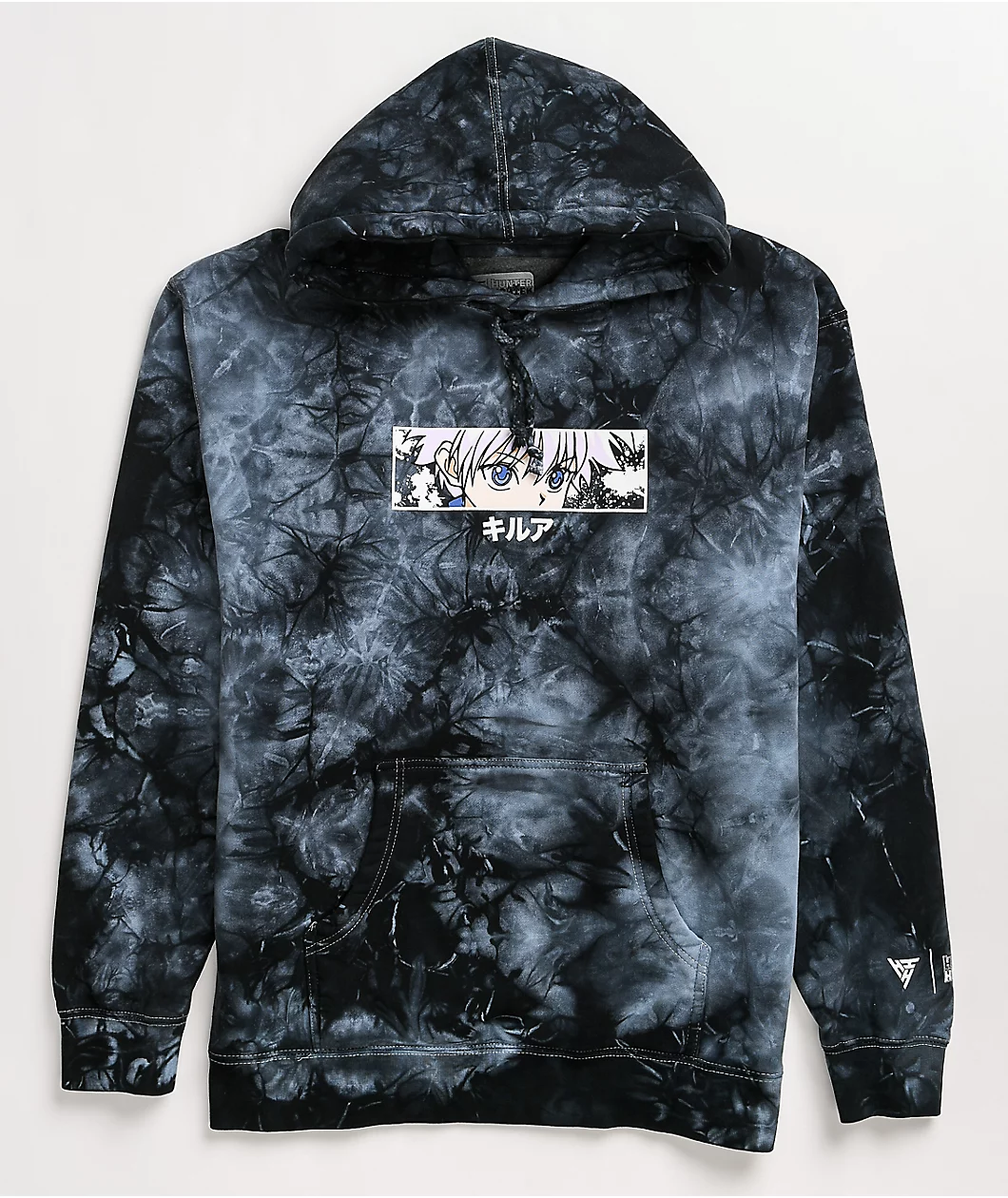 Hypland X Hunter X Hunter Killua Eye Black Tie Dye Hoodie