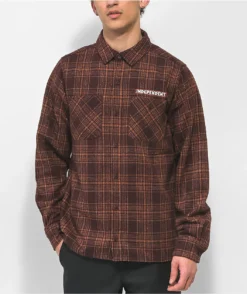 Independent Mesa Brown Flannel Shirt