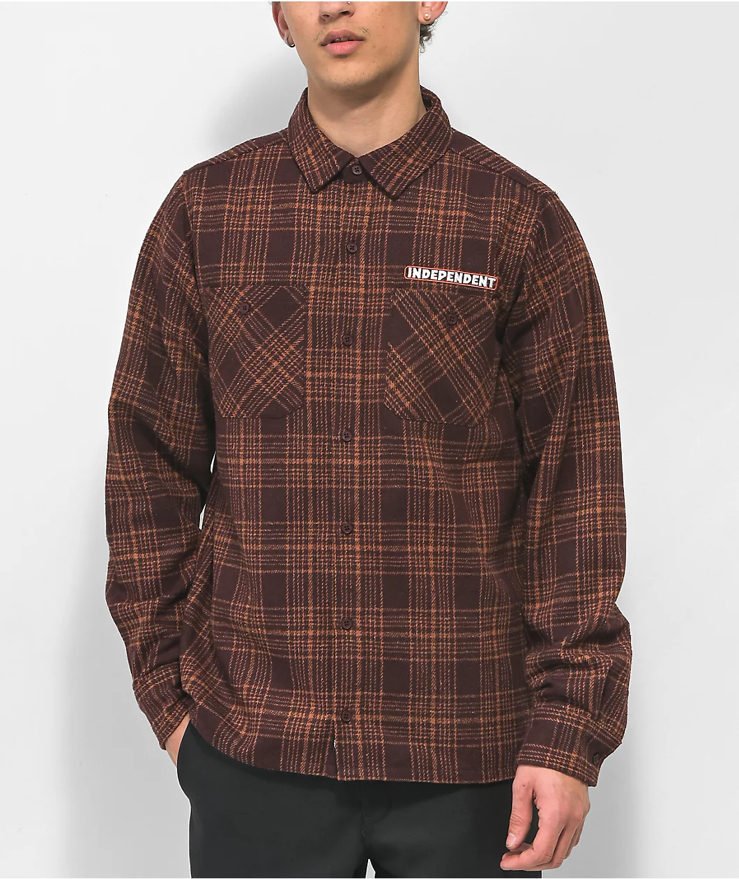 Independent Mesa Brown Flannel Shirt
