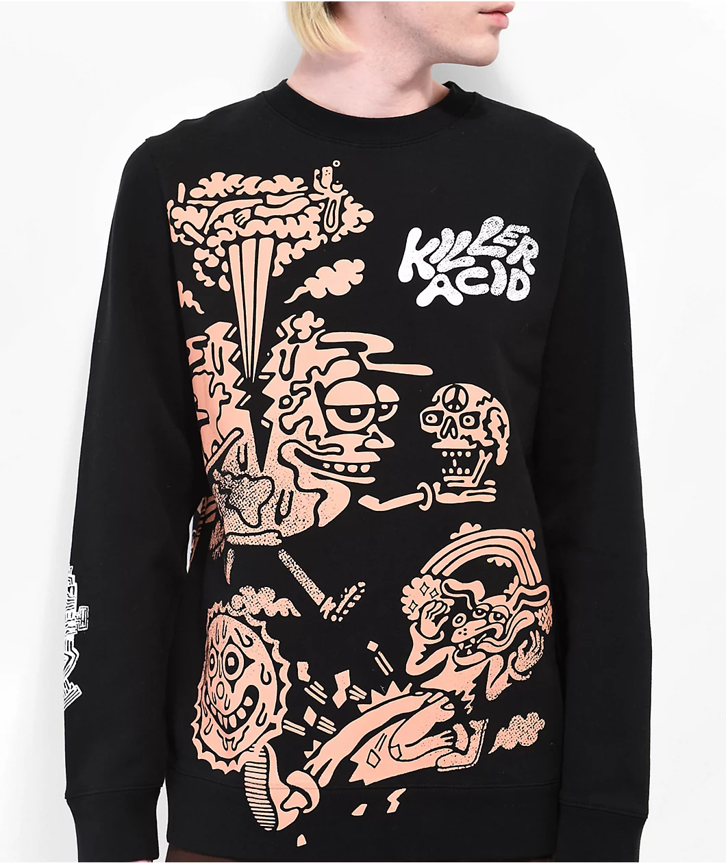 Killer Acid DIY Black Crewneck Sweatshirt - Image 3