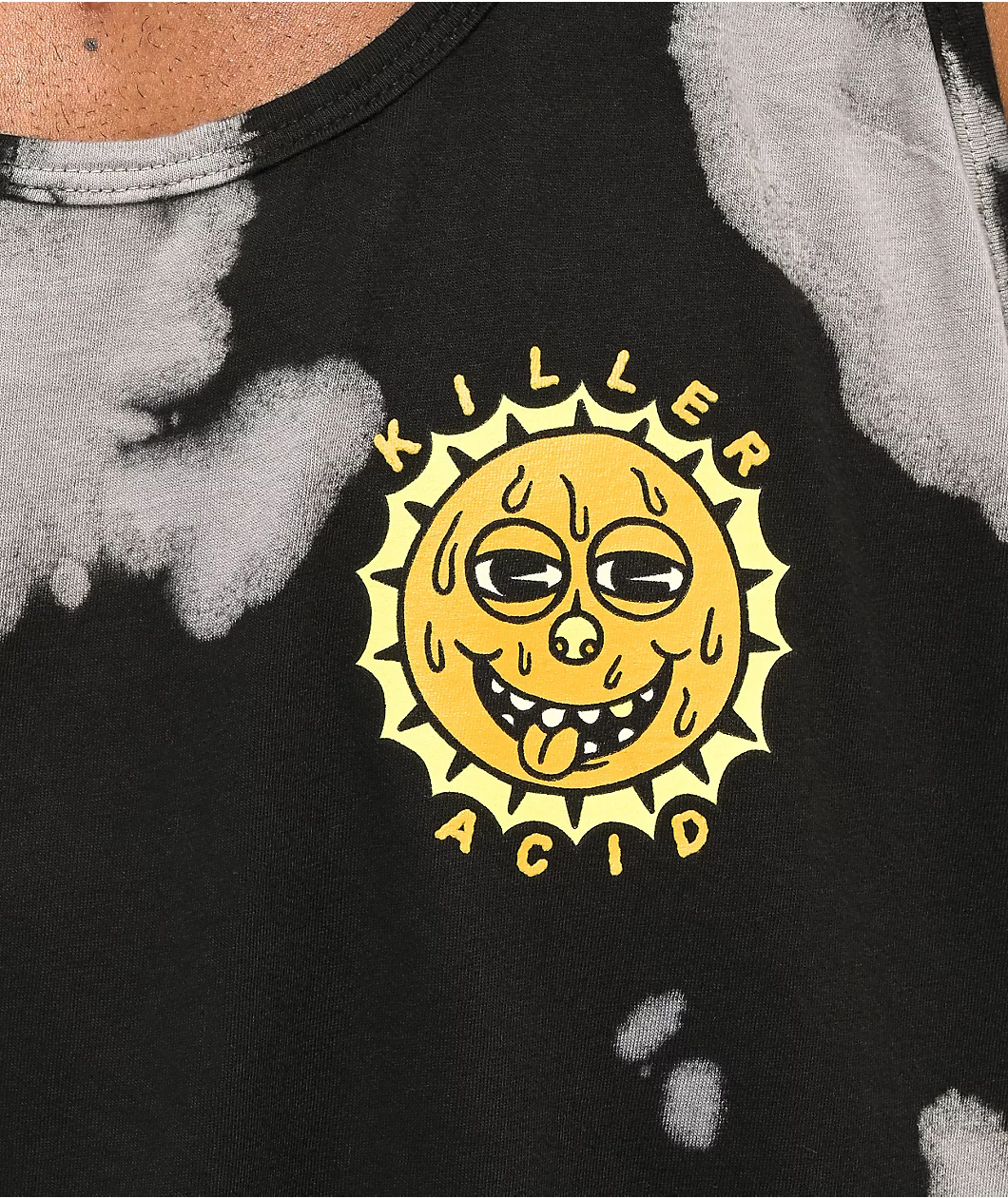 Killer Acid Rise And Shine Bleach Dye Tank Top - Image 3