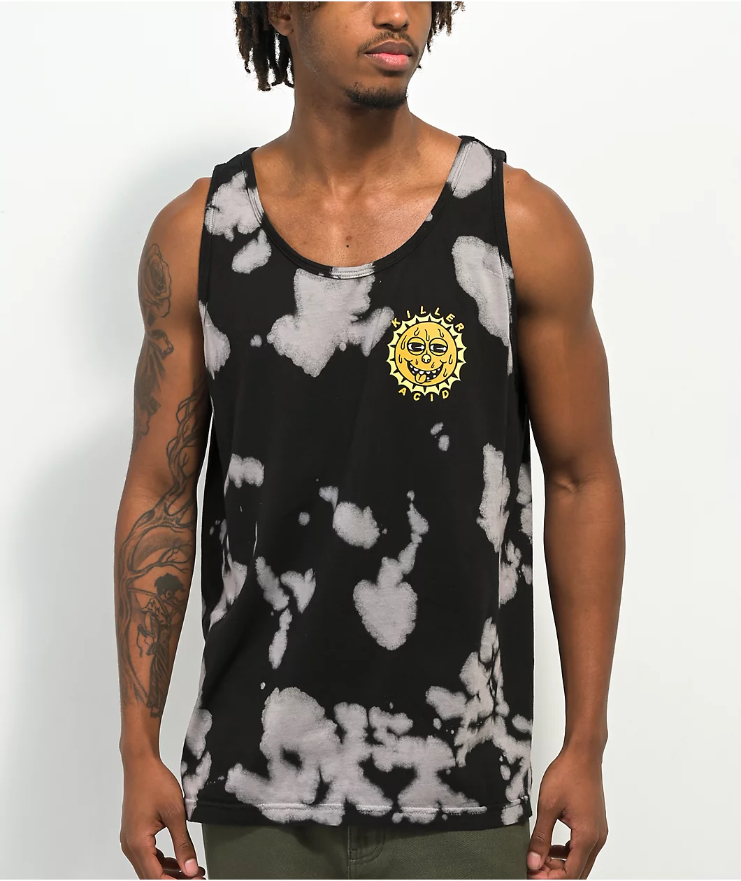 Killer Acid Rise And Shine Bleach Dye Tank Top - Image 2