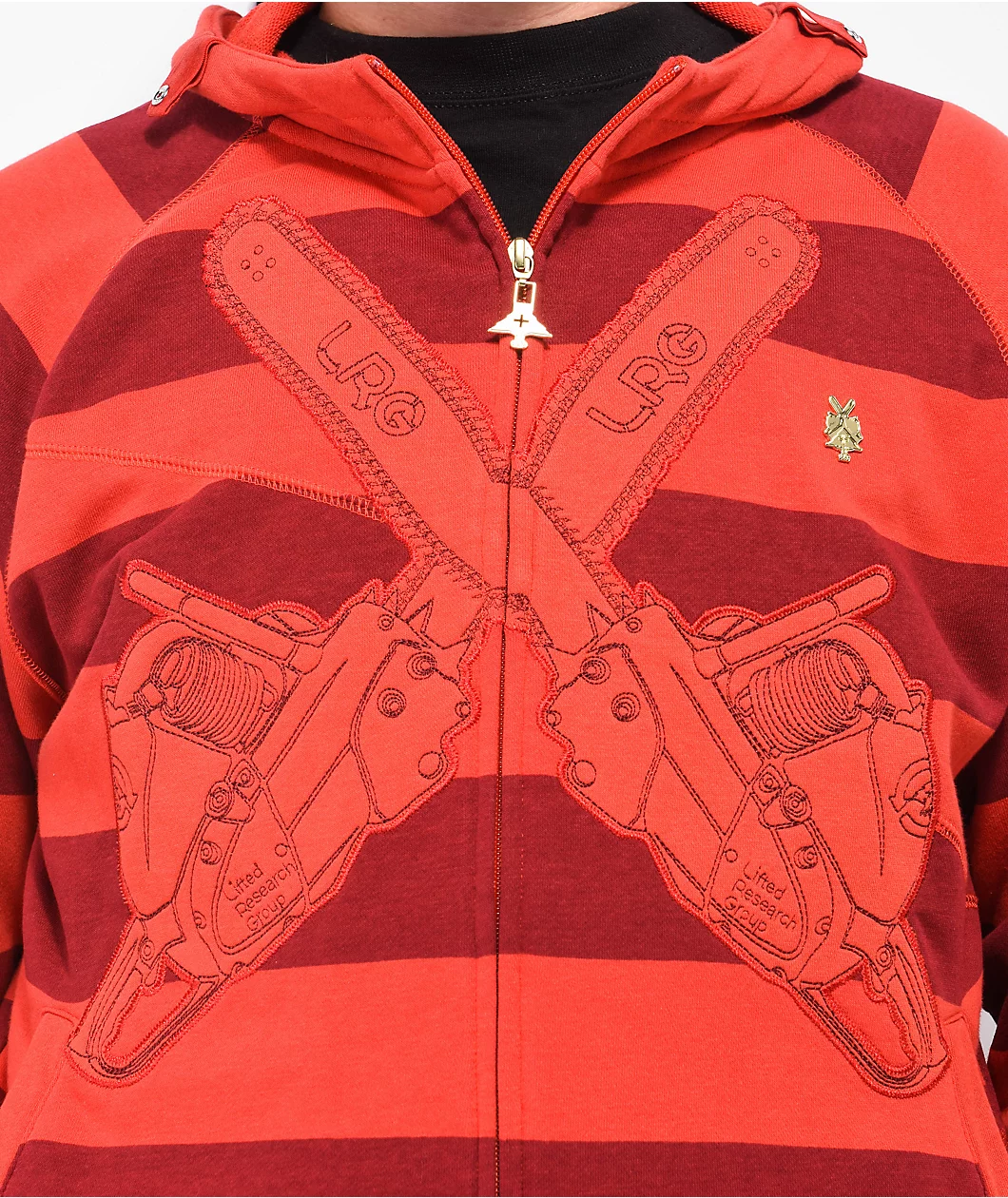 LRG Friday The 47th Red Zip Hoodie - Image 4