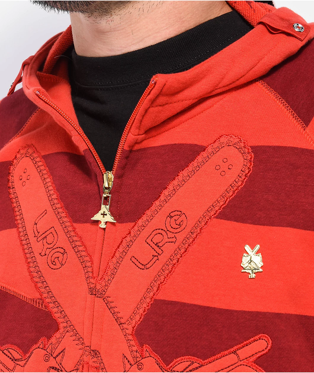 LRG Friday The 47th Red Zip Hoodie - Image 5