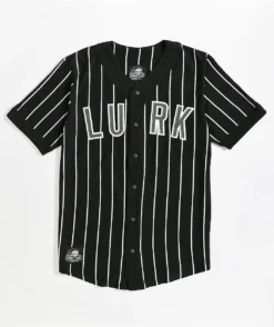 Lurking Class By Sketchy Tank Black & White Pinstripe Baseball Jersey