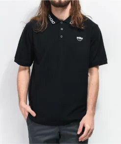 Lurking Class By Sketchy Tank Chains Black Polo Shirt