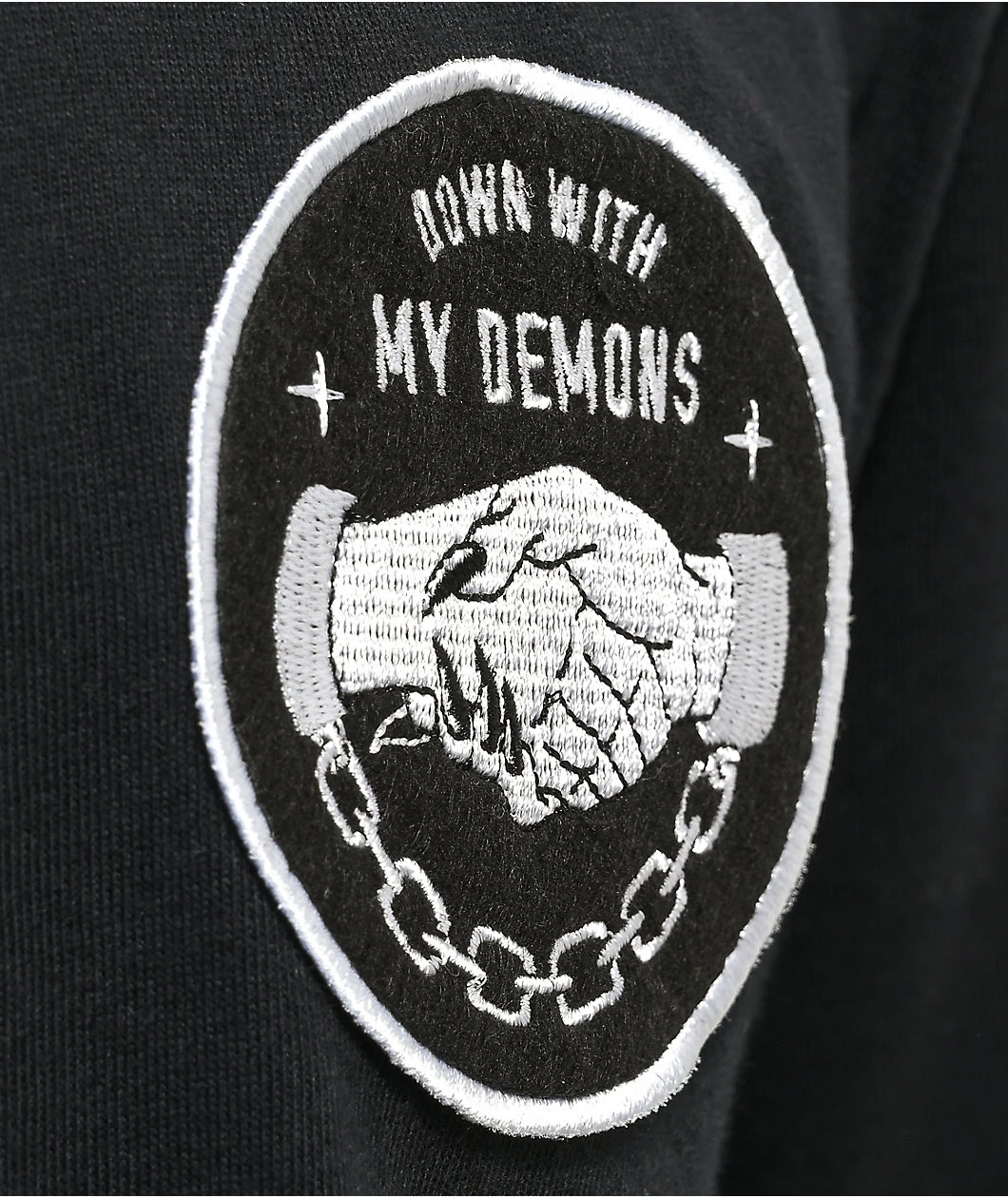 Lurking Class By Sketchy Tank Demons Black Baseball Jersey - Image 4