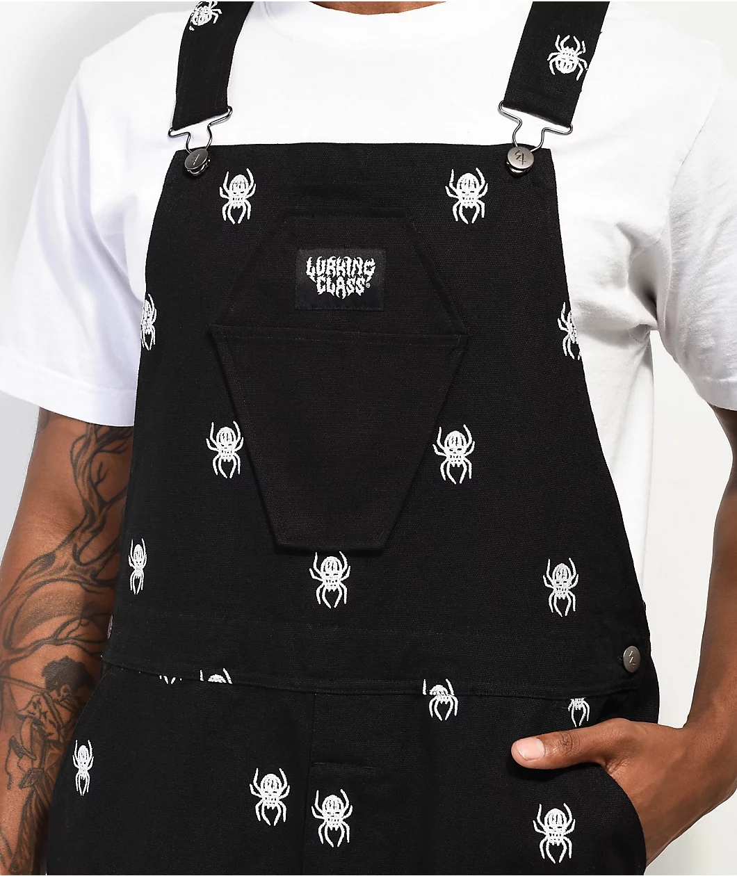 Lurking Class By Sketchy Tank Spider Black Overalls - Image 3