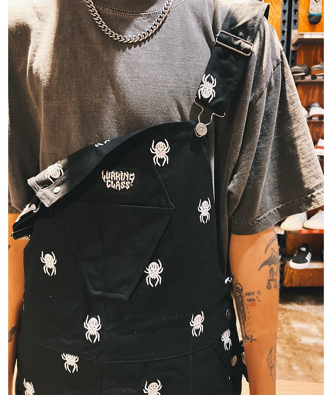 Lurking Class By Sketchy Tank Spider Black Overalls - Image 6