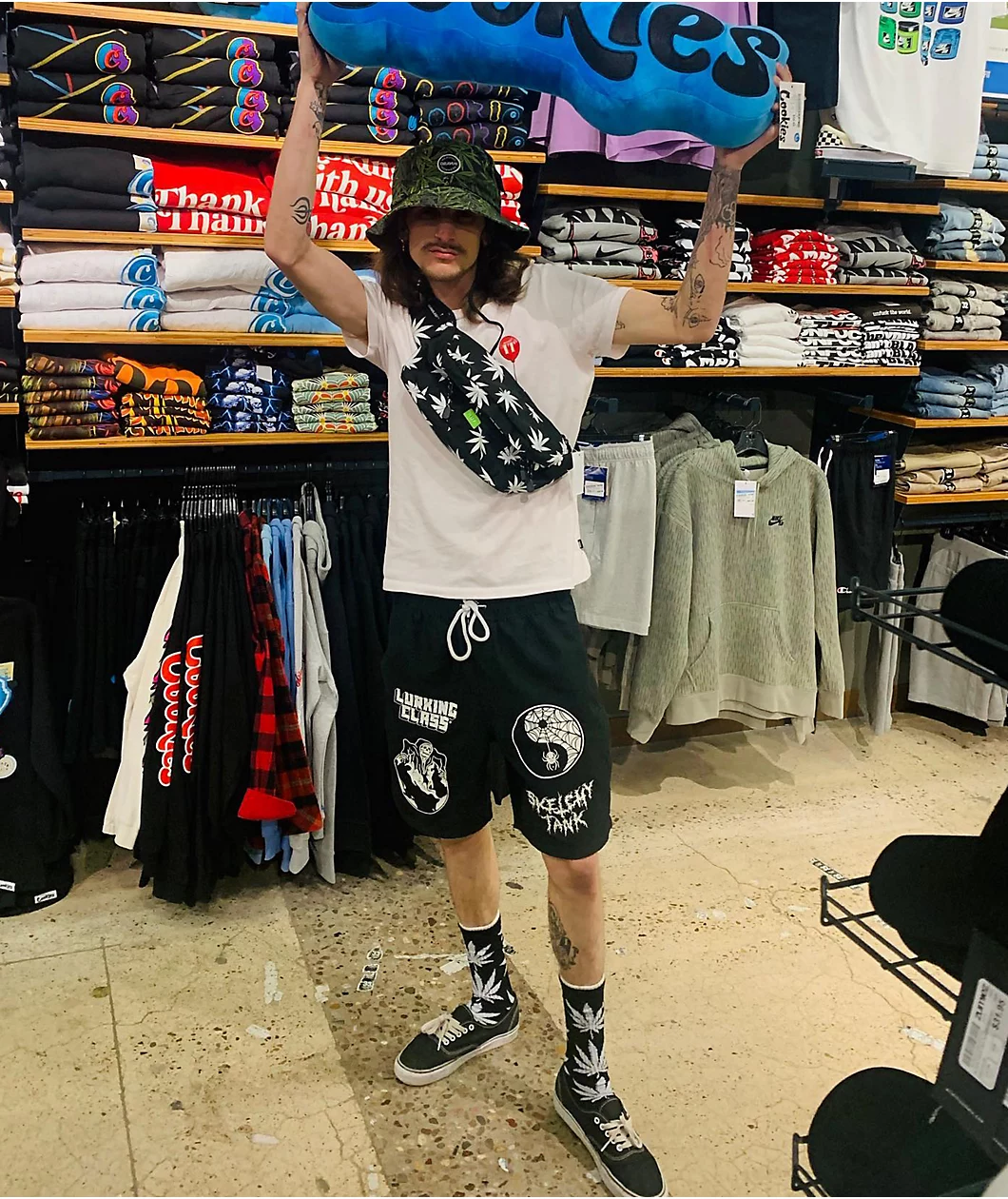 Lurking Class By Sketchy Tank World Wide 2 Black Board Shorts - Image 5