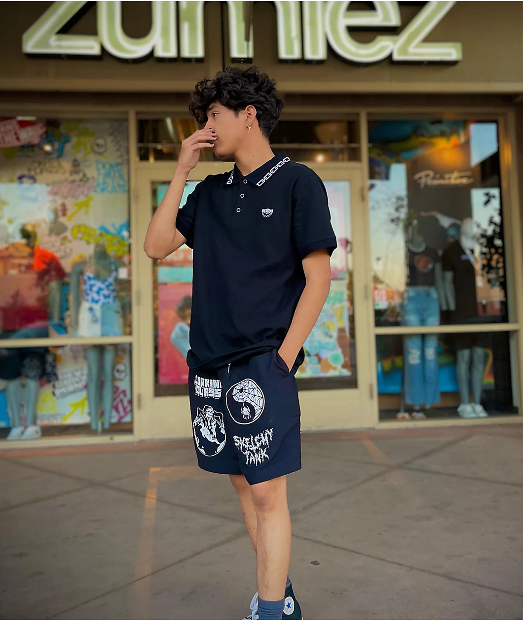 Lurking Class By Sketchy Tank World Wide 2 Black Board Shorts - Image 6