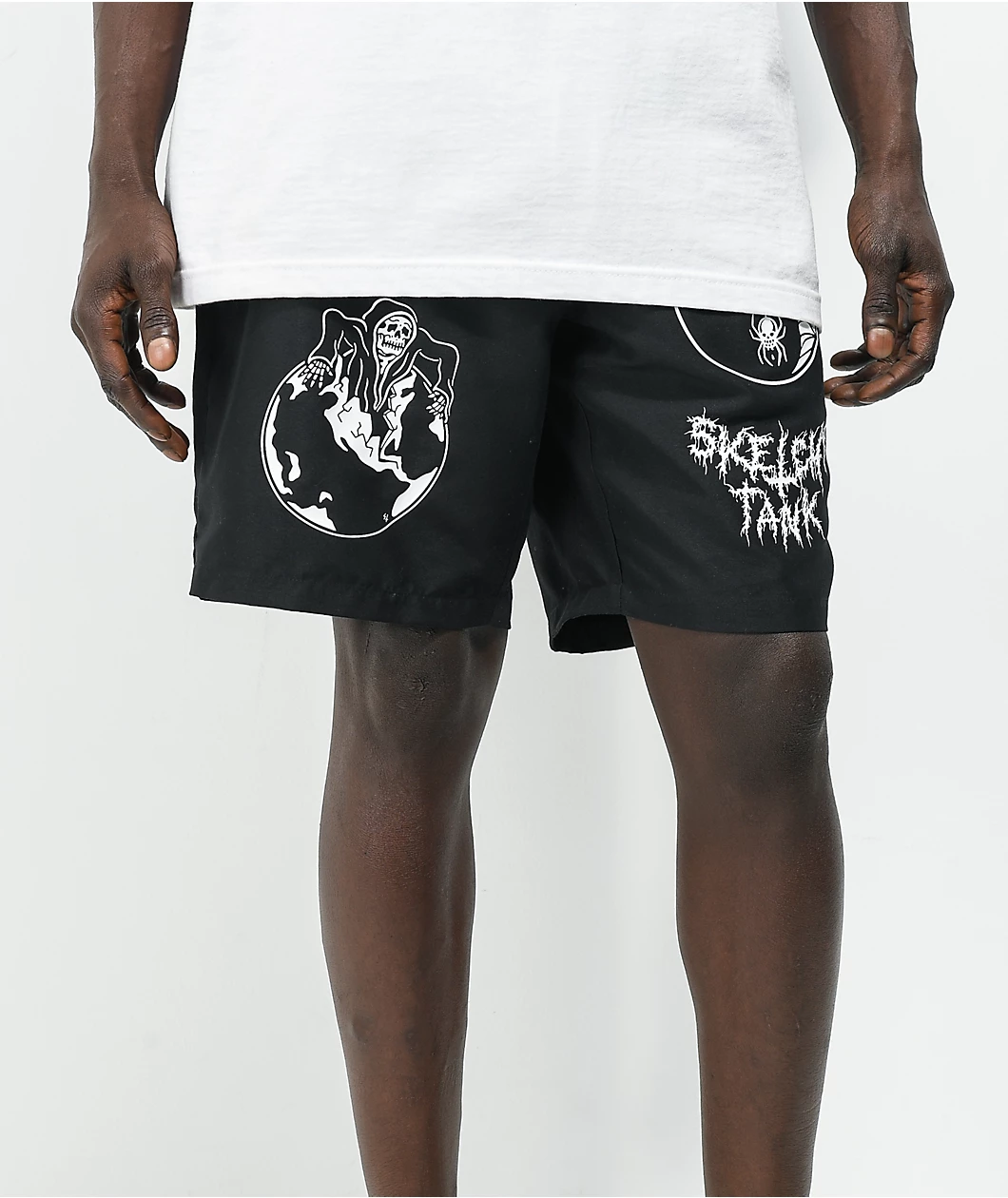 Lurking Class By Sketchy Tank World Wide 2 Black Board Shorts - Image 2