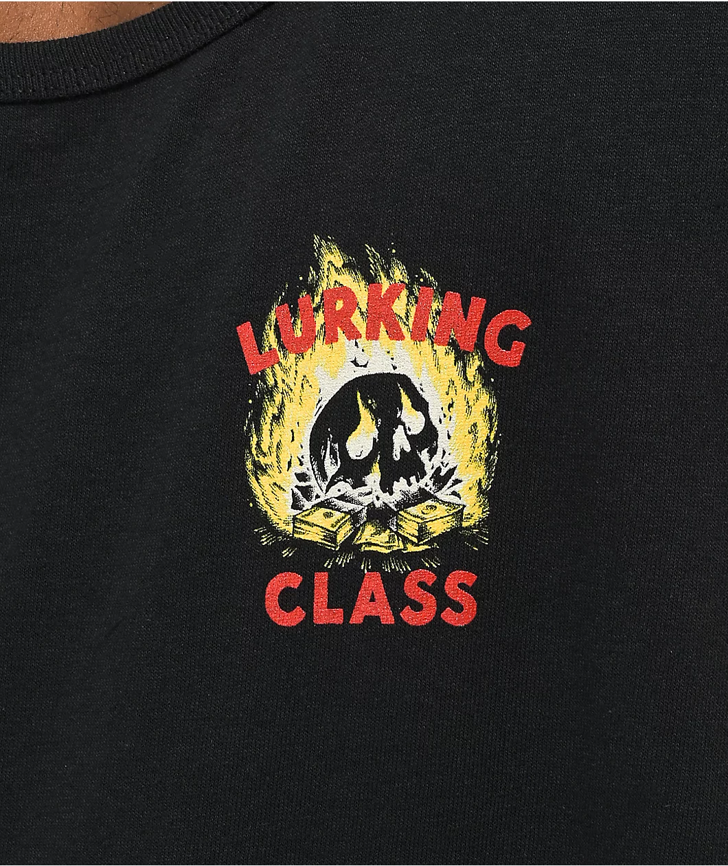 Lurking Class By Sketchy Tank X Stikker Trust Black Tank Top - Image 3