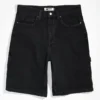 Monet Carve Black Wash Denim Shorts