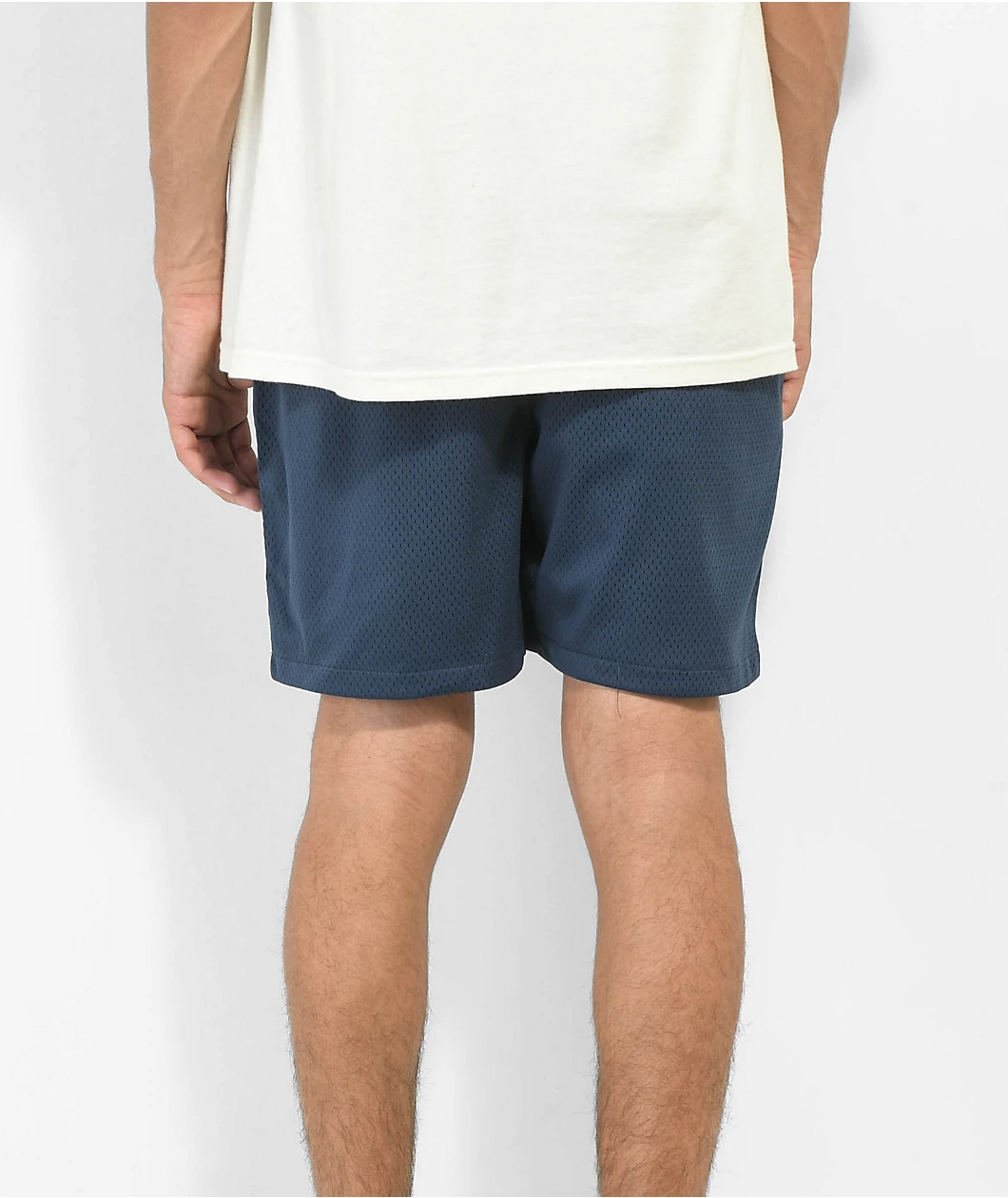 Monet Coast Navy Blue Mesh Shorts - Image 3