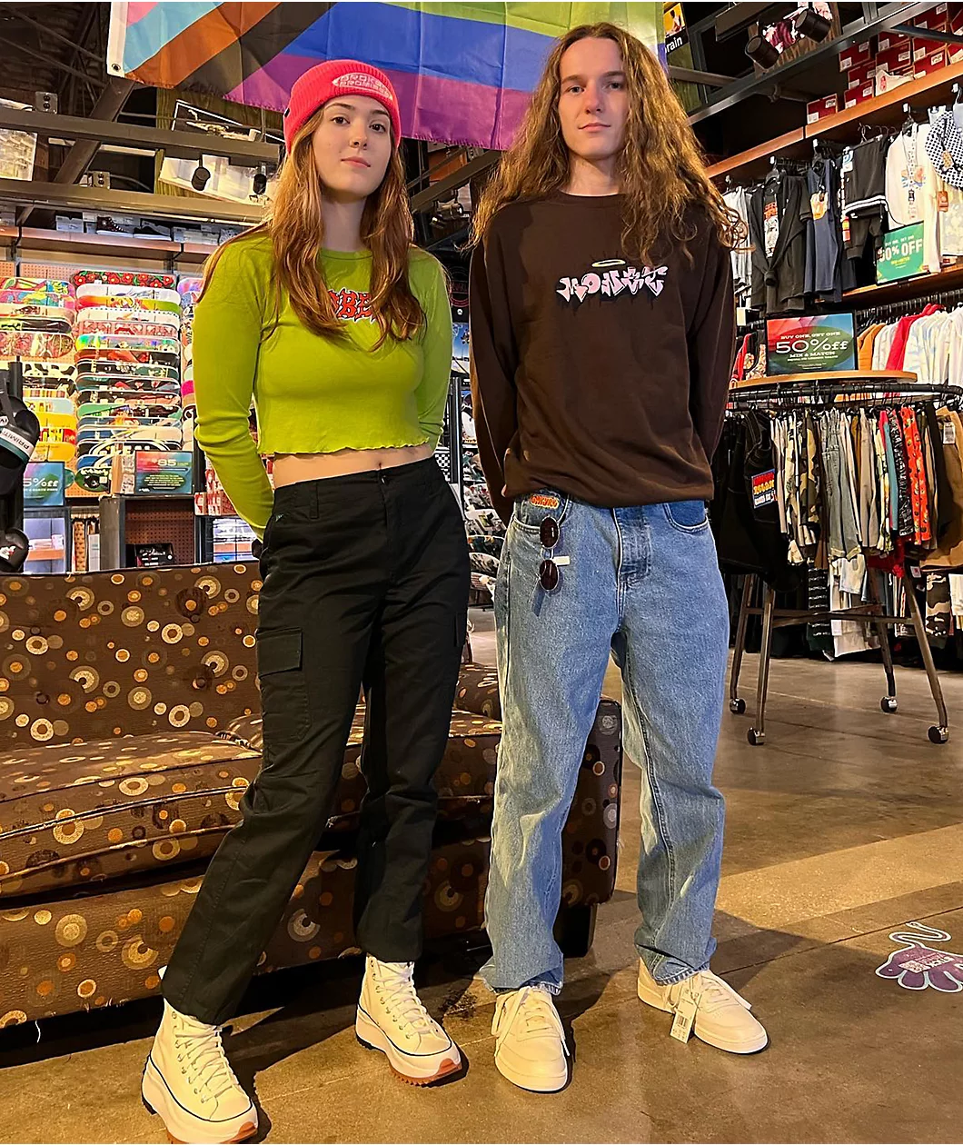 Monet Drippin Brown Crewneck Sweatshirt - Image 2