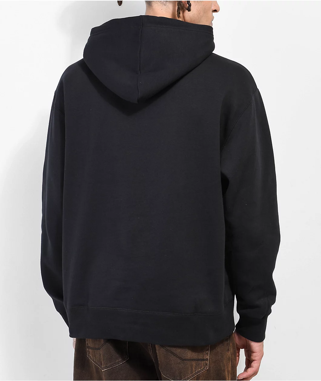 Nike SB Swoosh Through Black Pullover Hoodie - Image 2
