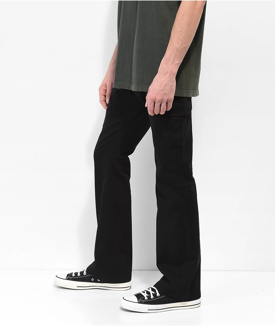 Ninth Hall Signal Black Flare Cargo Pants - Image 5