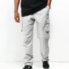 Ninth Hall Trance Light Grey Cargo Pants