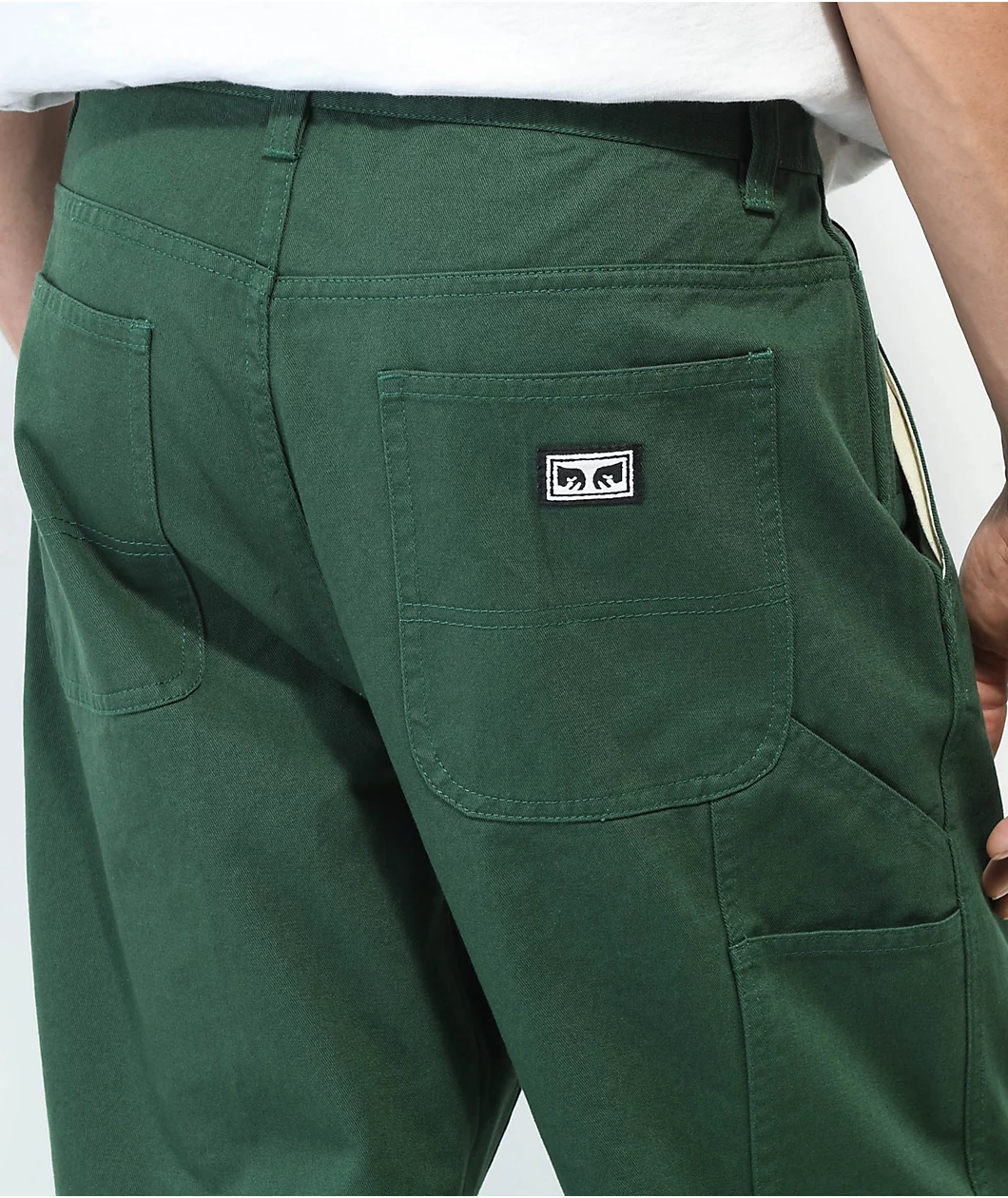 Obey Hardwork Green Carpenter Pants - Image 4