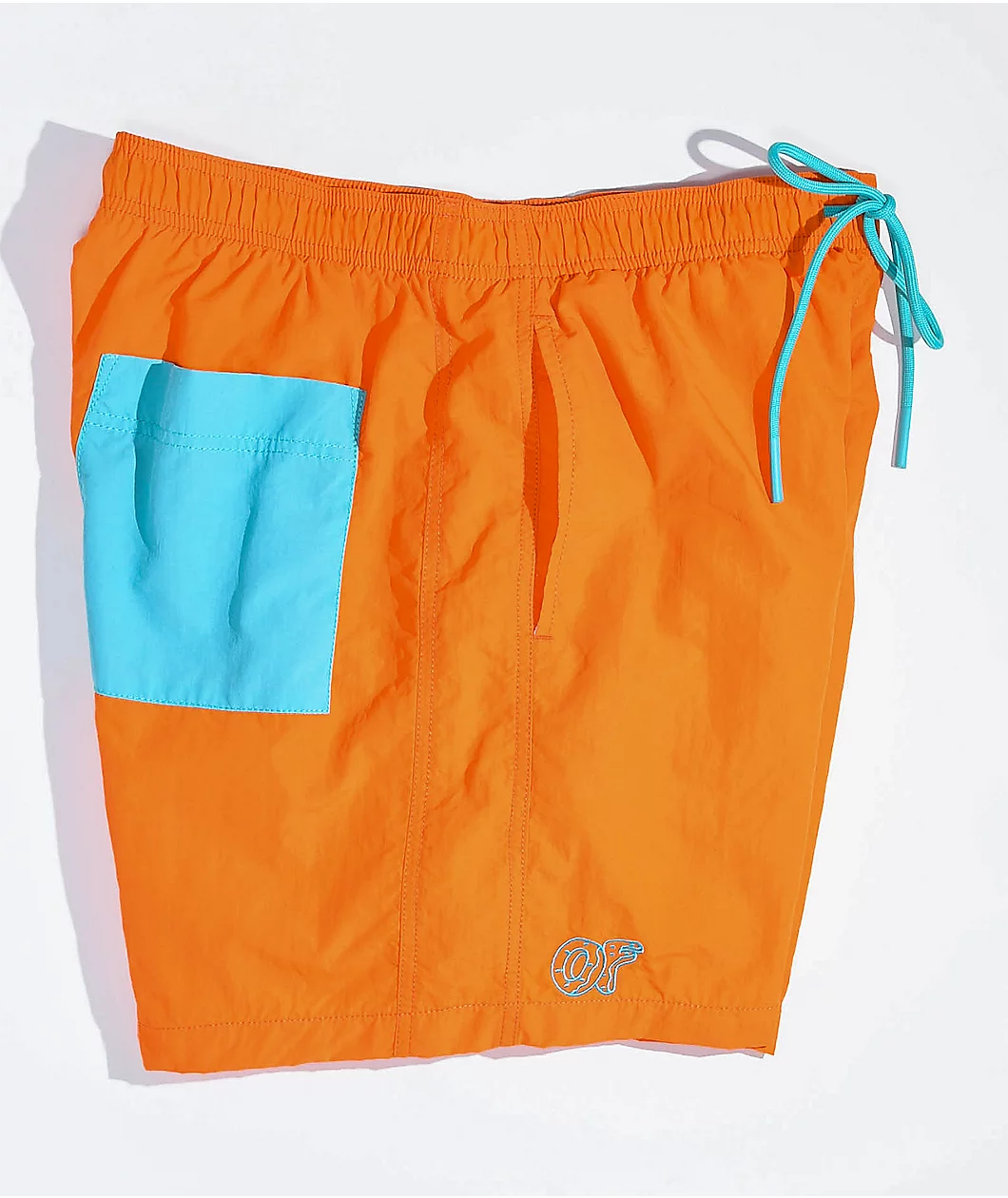 Odd Future Color Pocket Orange Board Shorts - Image 4