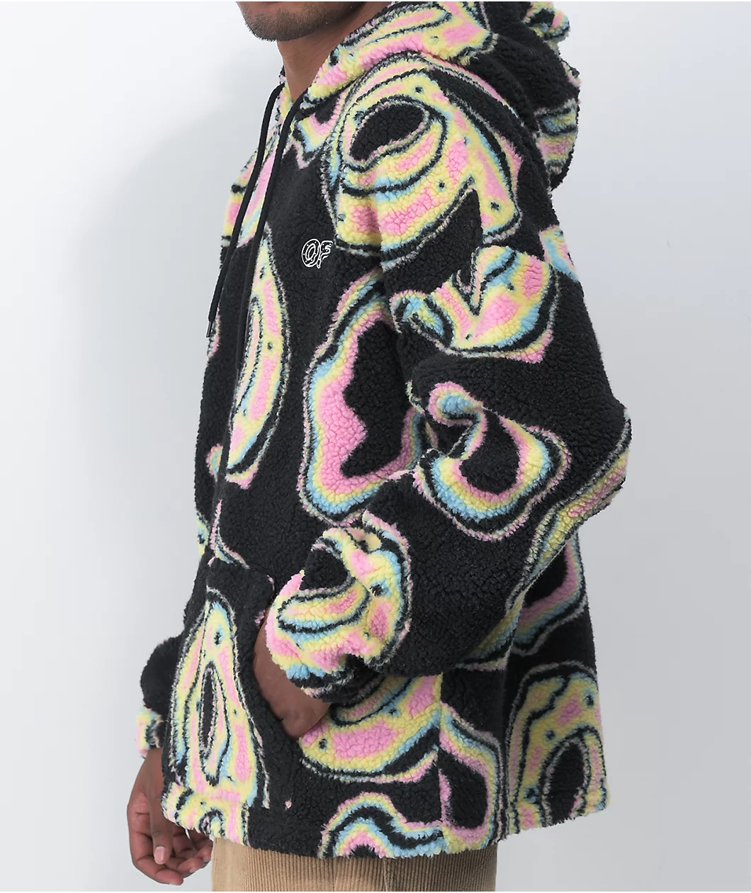 Odd Future Psychedelic Donut Hooded Tech Fleece - Image 4