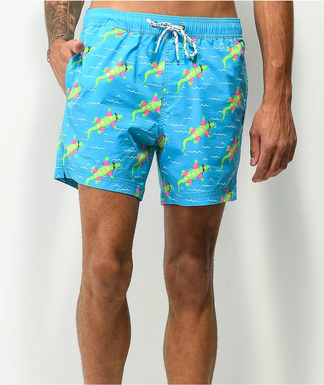 Party Pants Lazy River Blue Board Shorts - Image 3
