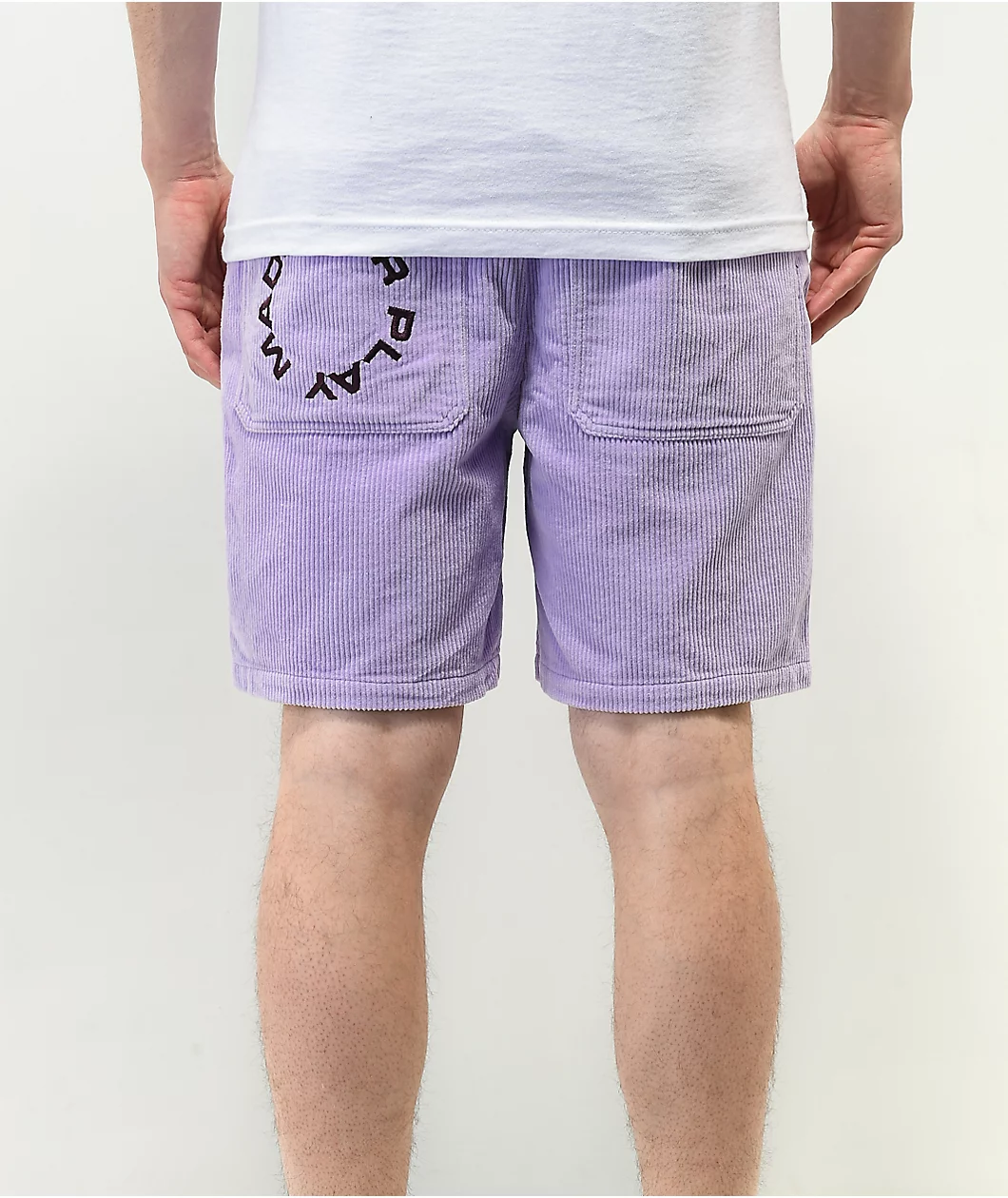 Paterson Lavender Corduroy Shorts - Image 3