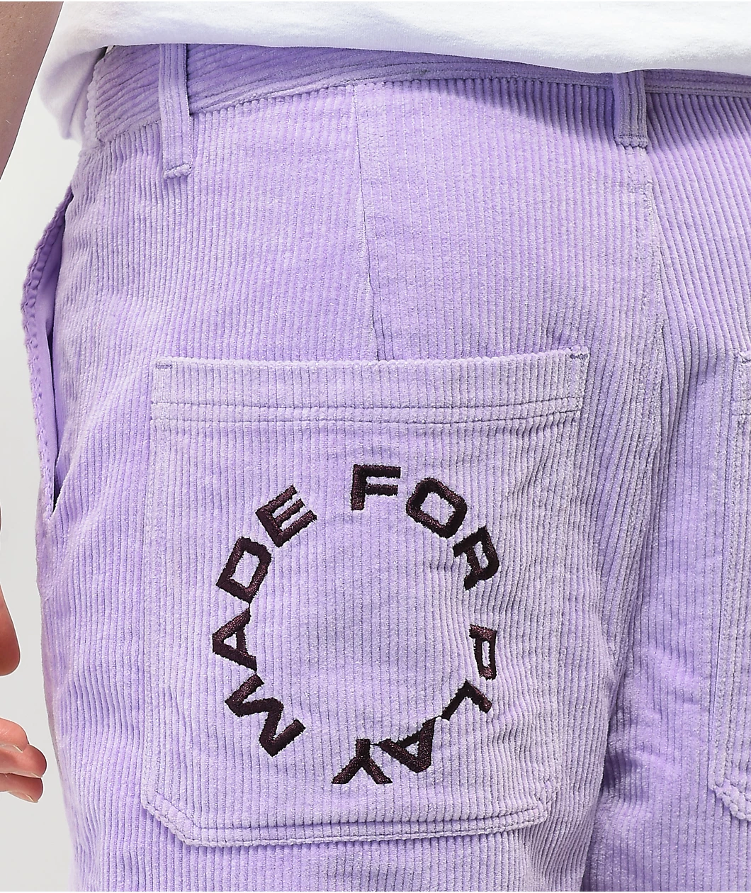 Paterson Lavender Corduroy Shorts - Image 5