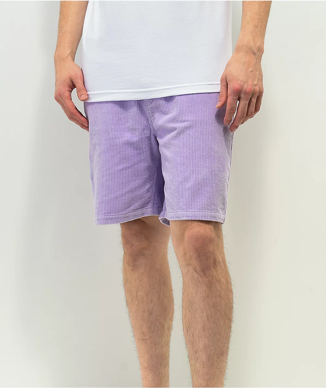 Paterson Lavender Corduroy Shorts - Image 2