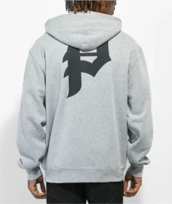 Primitive Dirty P Grey Zip Hoodie