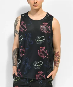 Primitive Sonora Frog Black Tank Top