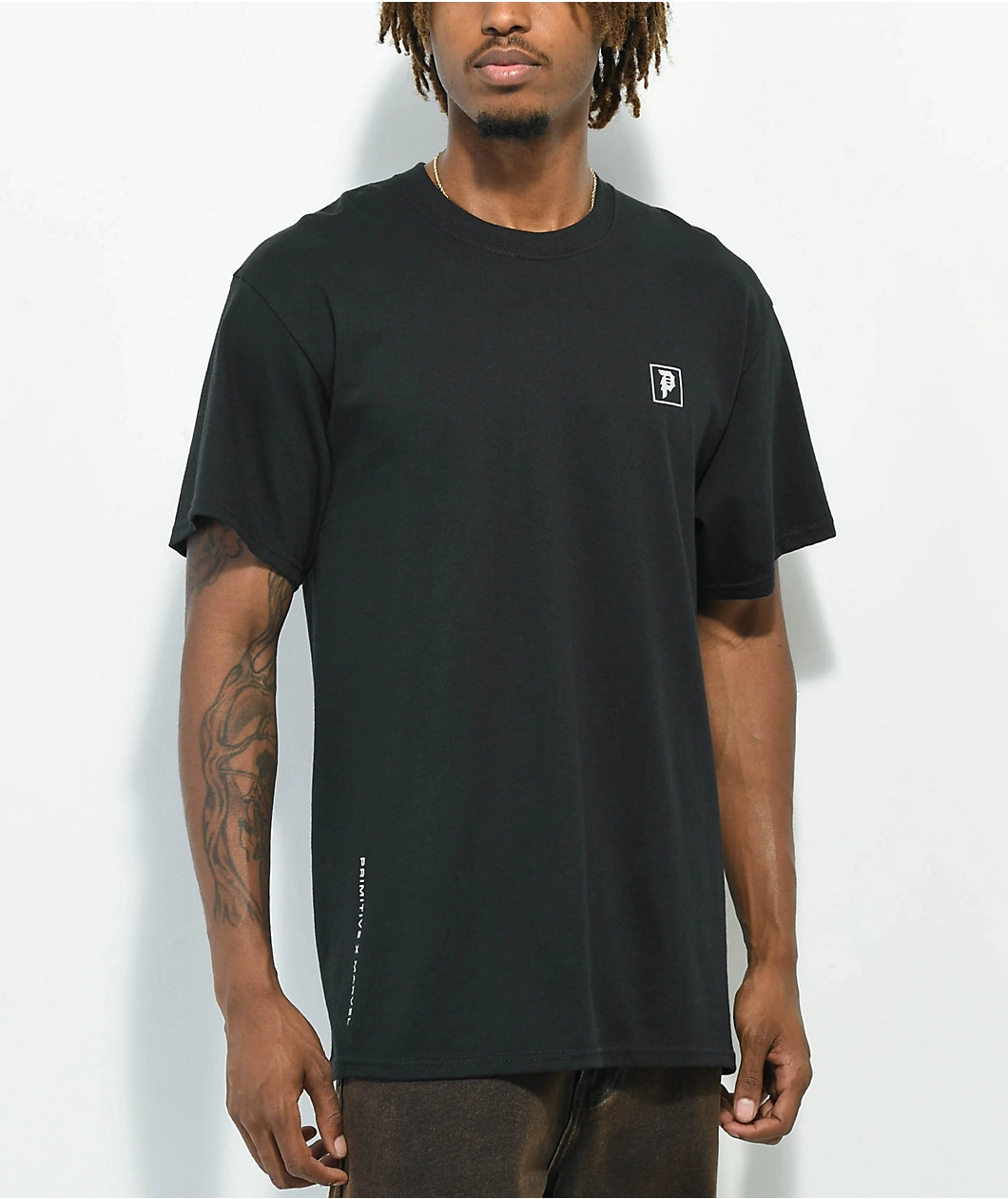 Primitive X Marvel By Paul Jackson Venom Black T-Shirt - Image 2