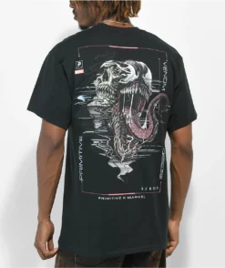 Primitive X Marvel By Paul Jackson Venom Black T-Shirt