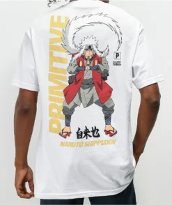 Primitive X Naruto Shippuden Jiraiya White T-Shirt