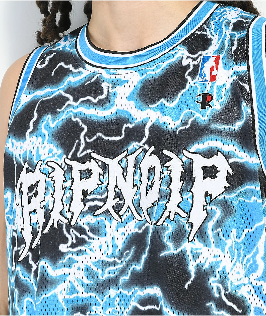 RIPNDIP Nikola Black & Blue Basketball Jersey - Image 3