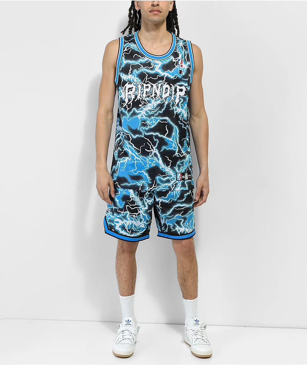 RIPNDIP Nikola Black & Blue Basketball Jersey - Image 4