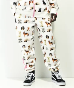 Salem7 Doghouse White Sweatpants