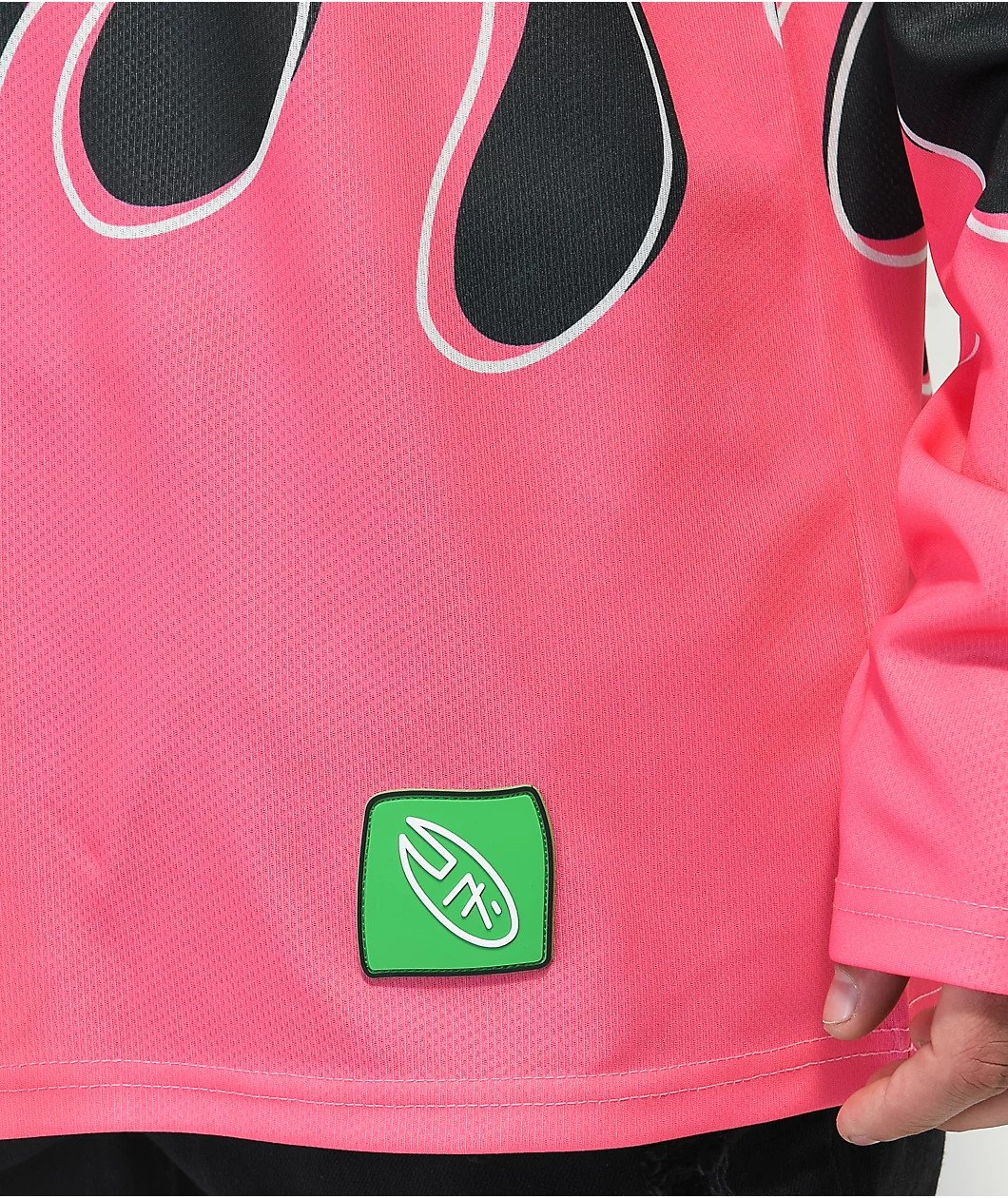 Salem7 Flames Pink Hockey Jersey - Image 3