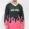 Salem7 Flames Pink Hockey Jersey